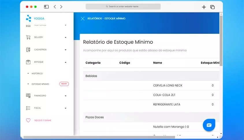 Controle de estoque